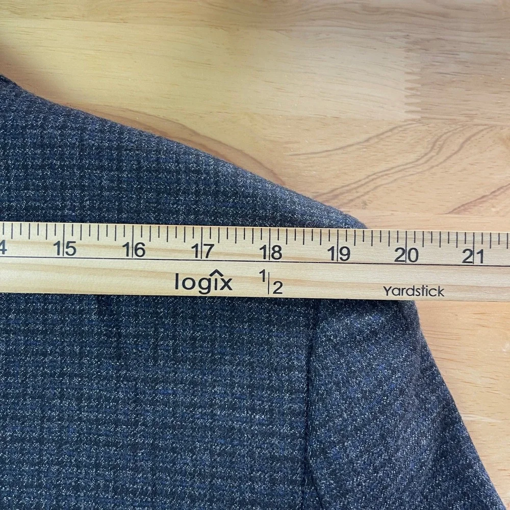 Jos A Bank RESERVE‎ Tollegno 1900 Wool Blend 43L Blazer Sport Coat Jacket Grey